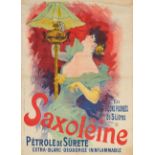 J. Chéret. Saxoleine. Pétrole de Suréte.. Farblithographie. 1892. Plakat.