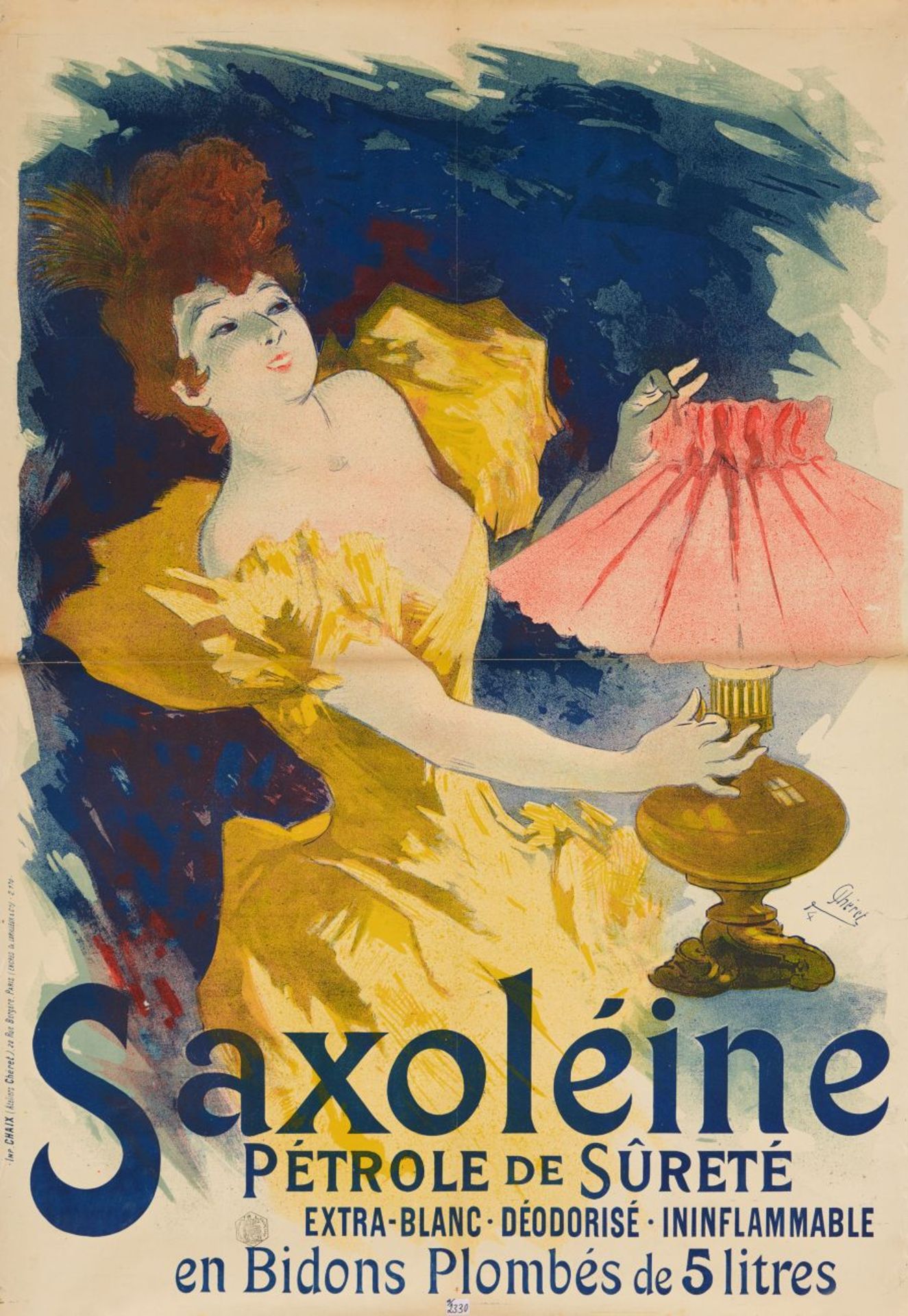 J. Chéret. Saxoleine. Petrole de Surete. Farblithographie. 1894. Plakat.