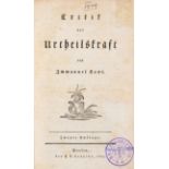 I. Kant, Critik der Urtheilskraft. 2. Aufl. Bln 1793.