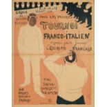 R.-G. Hermann-Paul. Tournoi Franco-Italien. Farblithographie. 1895. Plakat.