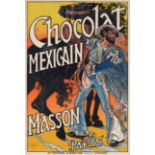 E.S. Grasset. Chocolat Mexicain. Farblithographie. 1892. Plakat.