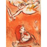Marc Chagall. Aus: Dessins pour la Bible (Verve 37/38). 1960. 7 Blatt Farblithographien. Cramer aus