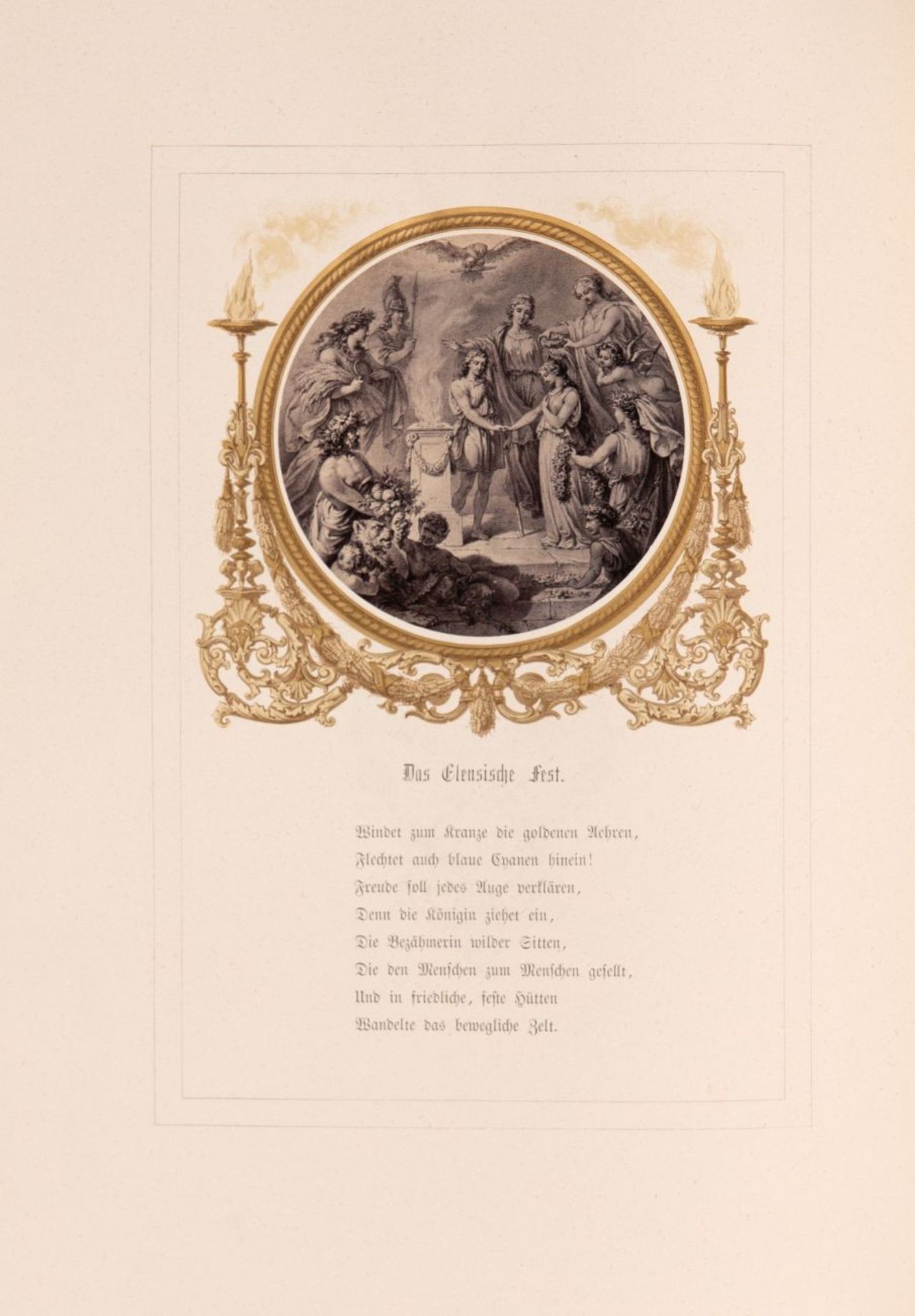 Fr. v. Schiller, Gedichte. Jubiläums-Ausgabe mit Photographien u. Holzschnitten. Stgt.1859-62. - Image 3 of 4