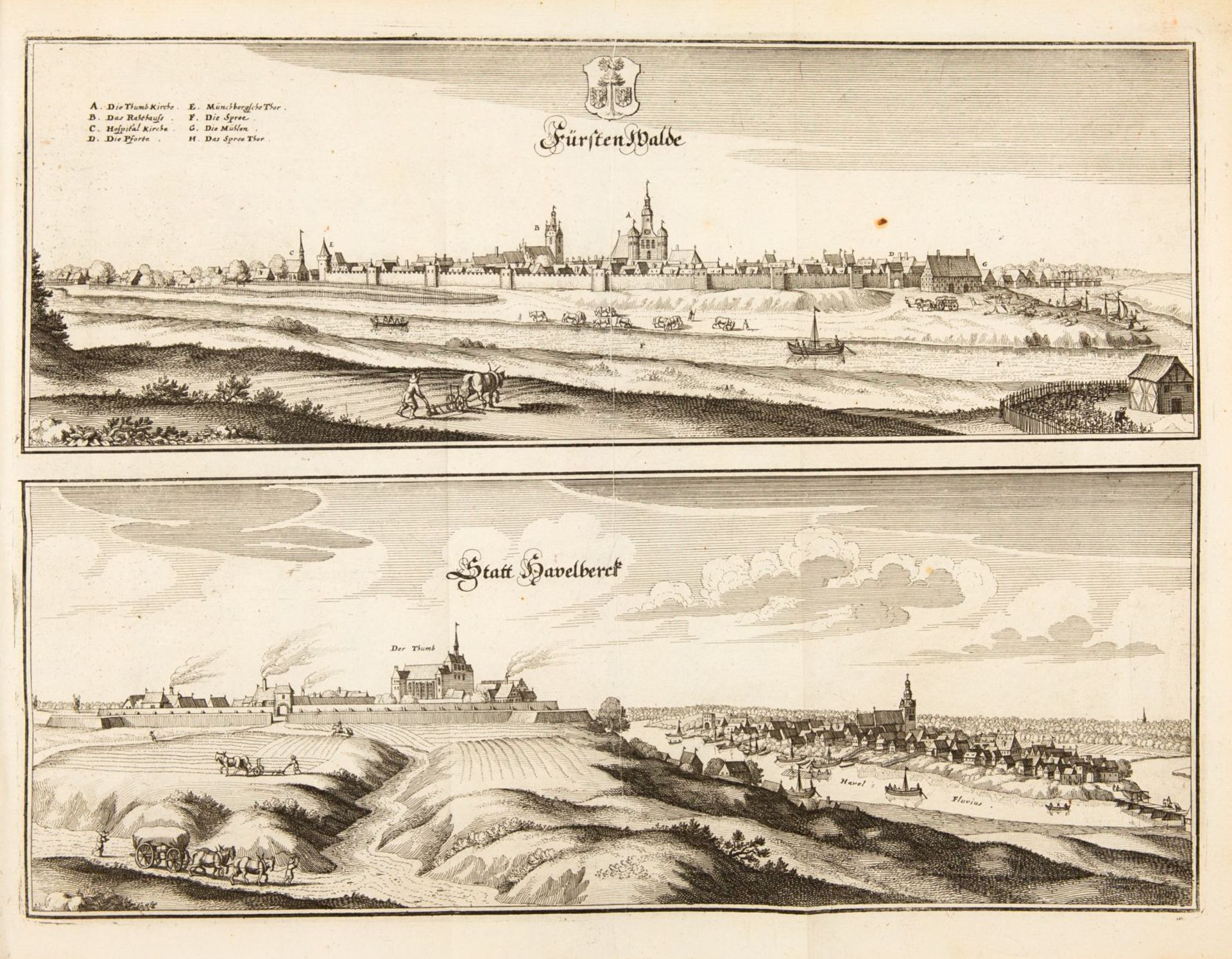 Merian/Zeiller, Topographia Brandenburgici/ Prussiae/Livoniae. Ffm. 1652. - Image 2 of 5