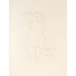 Pablo Picasso. Femme vue de Dos. 1956. Radierung. Nicht signiert. Vgl. Bloch 822.