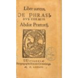 A. Praetorius, Abdias, Liber aureus. Wittenberg 1583.