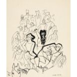 Josef Hegenbarth. Illustration zu Flaubert, Herodias. 1957. Federzeichnung. Bisherige WV-Nr. F VII 8