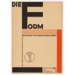 Die Form. Zeitschrift für gestaltende Arbeit. 1. Jg., Hefte 5, 6, 9 u. 15. Berlin 1926.