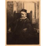 Rembrandt. Jan Lutma, Goldschmied. 1656. Radierung. NH 293 V (von V). B. 276.