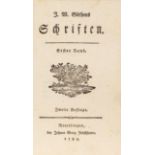 J. W. v. Goethe, Schriften. Zweite Aufl. 4 Bde in 3. Reutlingen 1783-84.