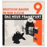 Das neue Frankfurt. Int. Monatsschrift für die Probleme kultureller Neugestaltung. 4. Jg., Heft 9. F