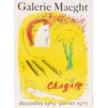 Marc Chagall. 4 Ausstellungsplakate, Galerie Maeght. 1962-70. Offsetlithographien.