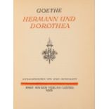J. W. v. Goethe, Herrmann und Dorothea. Hrsg. v. K. Heinemann. Lpz. 1922. - Ex. 32/100.