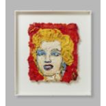 Bernd Schwarzer. Deutsch-Europäische Marilyn Monroe. (2017/18). Öl auf Leinwand. Verso signiert.
