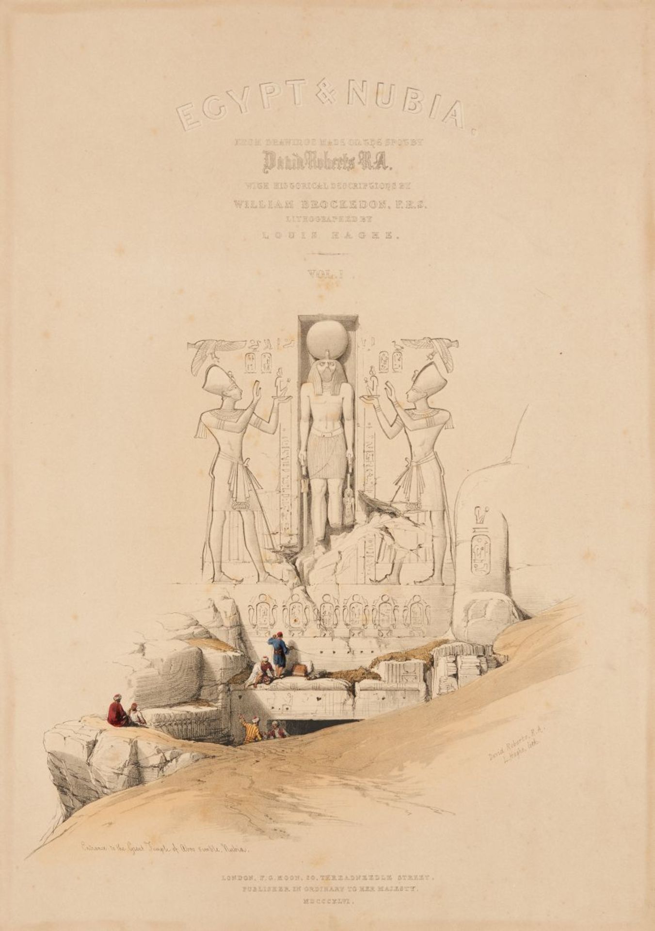 D. Roberts, Egypt & Nubia. 3 Bände. London 1846-49. - Image 3 of 15