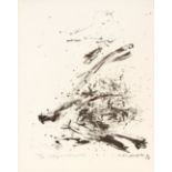 Zao Wou-Ki. Epitaph Karl Amadeus Hartmann. 1964. Lithographie. Signiert. Ex. 7/100.