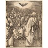 Albrecht Dürer. Die Sendung des Heiligen Geistes. Um 1509-10. Holzschnitt aus der kleinen Holzschnit