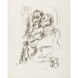 Oskar Kokoschka. Königin Christine mit dem spanischen Gesandten. 1975/76. Lithographie. WW 509.