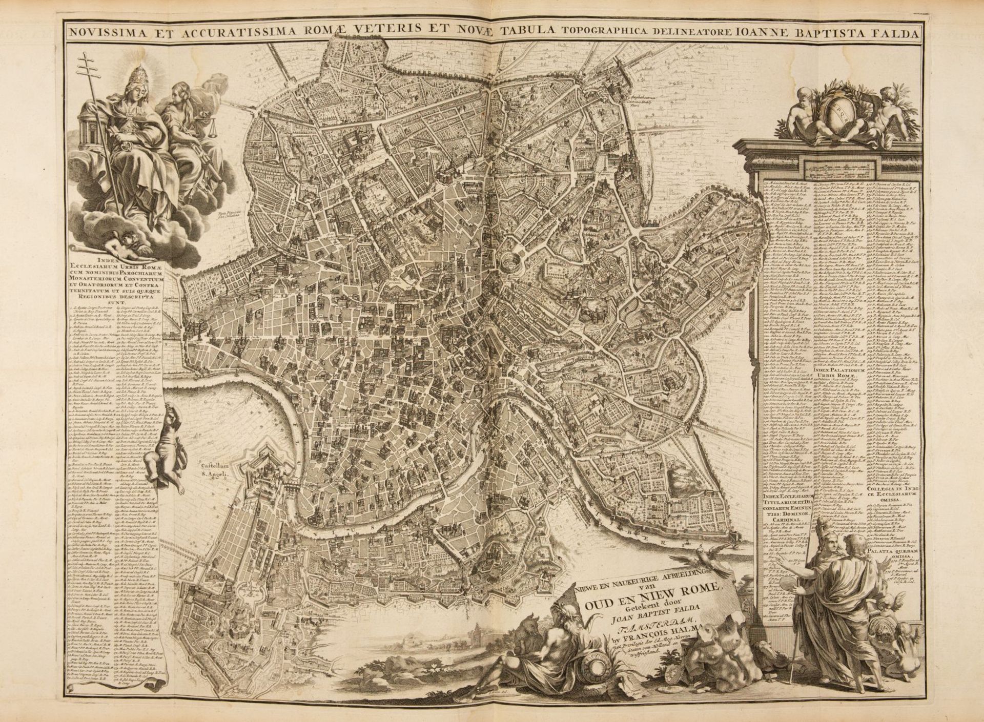 F. Desseine, Beschryving van Oud en Niew Rome. 3 Bde. und Supplementband in 4 Bdn. Amsterdam 1704.