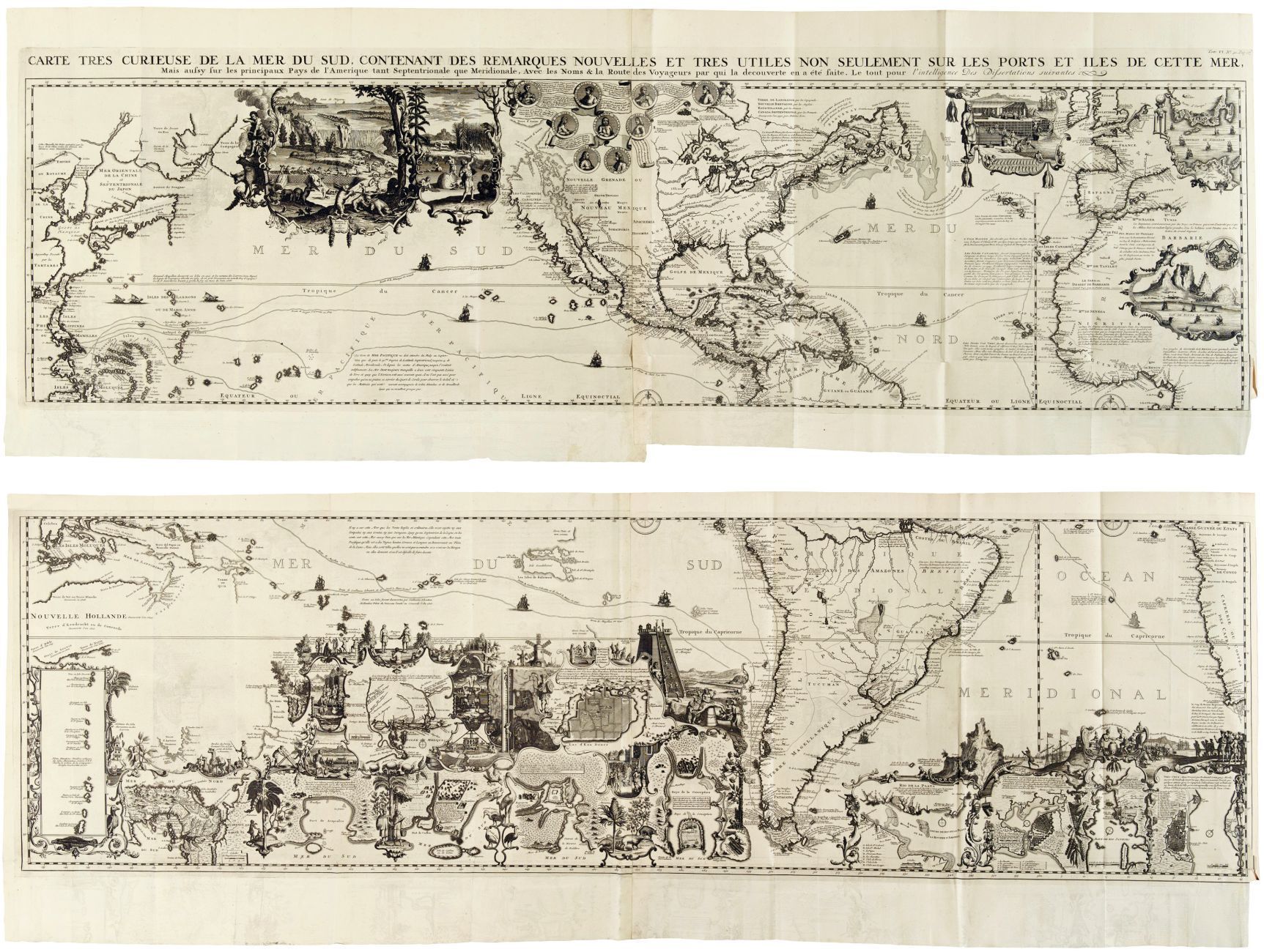 H. A. Châtelain, Atlas historique. 7 Bände. Amsterdam 1713-20. - Image 2 of 6