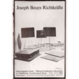 Joseph Beuys. Richtkräfte.1980. Plakat Nationalgalerie Berlin. Offsetdruck. Signiert. Siben/von der