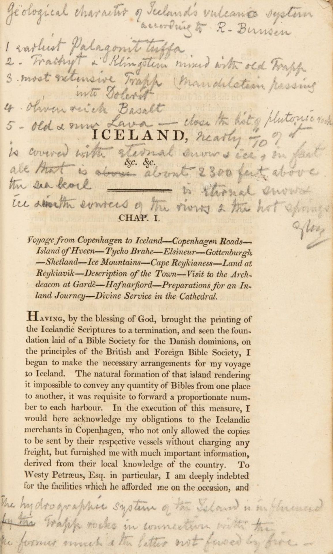 E. Henderson, Iceland, or the journal of a residence. Edinburgh u. Ldn. 1819.