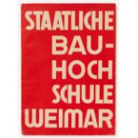 Staatliche Bauhochschule Weimar. Schriftleitung W. Gräff. Weimar 1929.