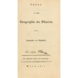 A. v. Humboldt, Ideen zu einer Geographie der Pflanzen. Wien 1811.