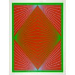 Richard Joseph Anuszkiewicz. Diamond Chroma. 1965. Farbserigraphie. Signiert. Ex. 38/200.