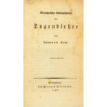 I. Kant, Metaphysische Anfangsgründe der Tugendlehre. Königsberg 1797.