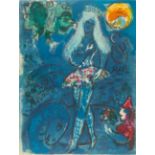 Marc Chagall. Aus: Cirque. 1967. Farblithographie. Eines von insg. 270 Ex. Mourlot 516.