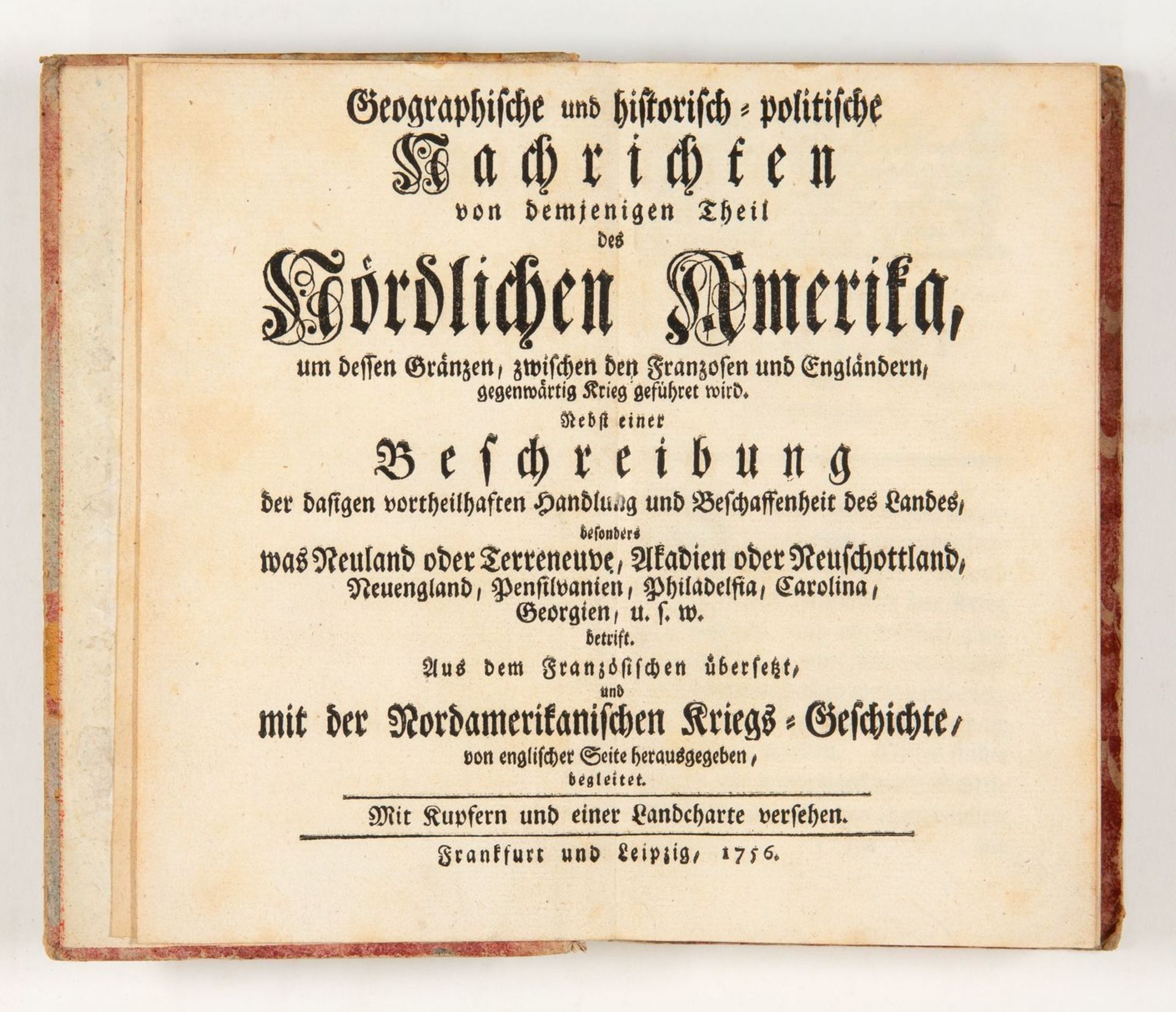 G.-M. Butel-Dumont u. J. Huske, Geographische u. historisch-politische Nachrichten des nördlichen Am