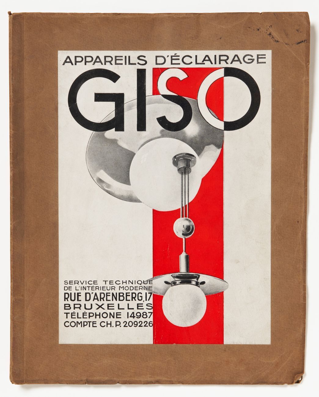 Gispen. Appareils d'éclairage Giso. Brüssel 1928