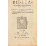 Biblia latina. - Biblia ad vetustissima exemplaria. Antwerpen 1563.