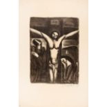 Georges Rouault. Christ en croix. 1925. Lithographie. Signiert. Chapon 306 II (von III).