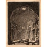 Giovanni Battista Piranesi. Venduta interna del Tempio della Tosse. Radierung. H. 70 V/V; W.-E. 203.