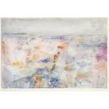 Eugen Batz. Tunesische Landschaft. 1980. Aquarell. Signiert. Bezeichnet 43.