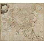 Asien. Asia and its islands ... Kupferstichkarte. London bei Laurie & Whittle 1795.