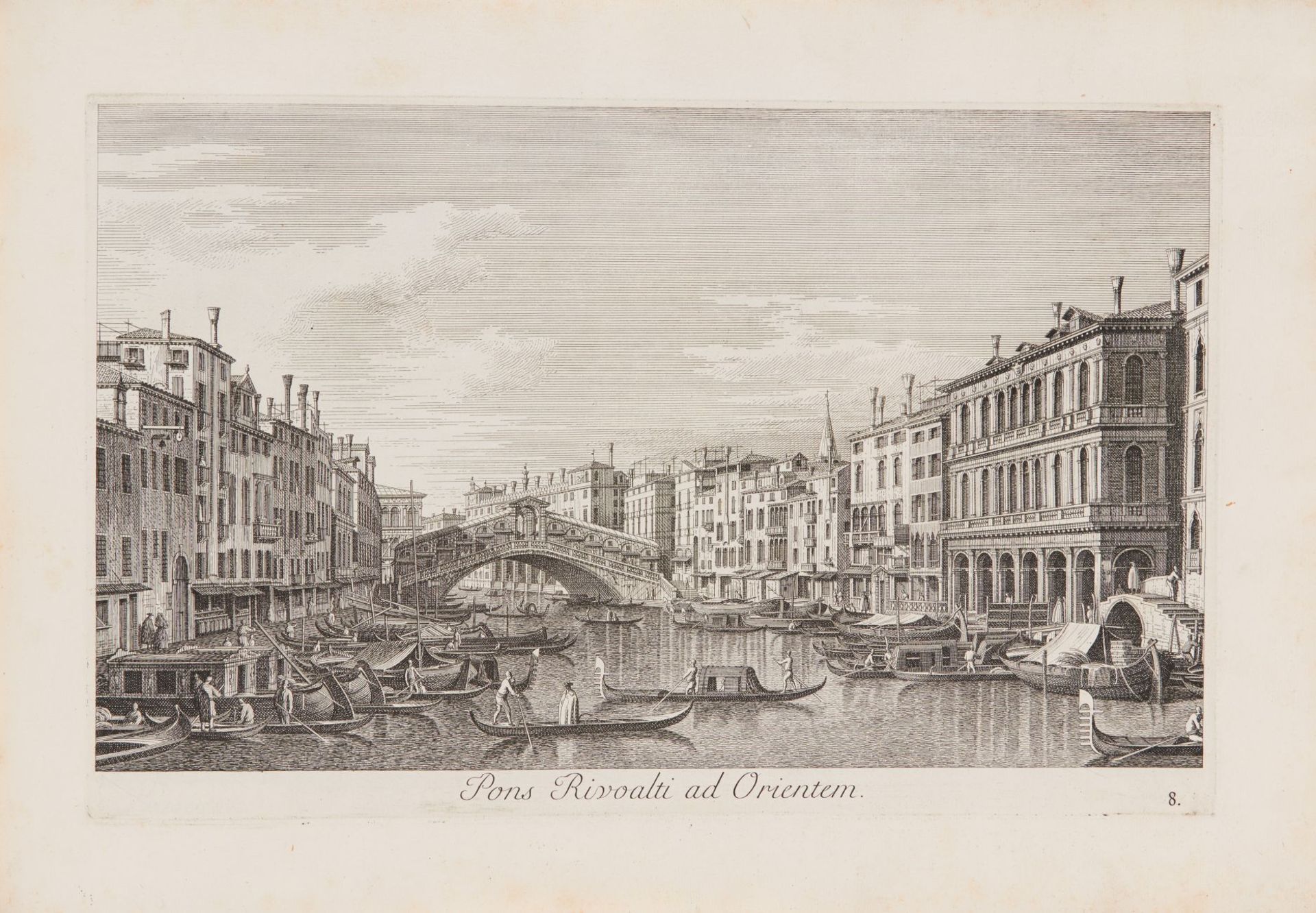 A. Canaletto / A. Visentini, Urbis Venetiarum Prospectus. 3 Teile in 1 Bd. Venedig 1742. - Image 5 of 6