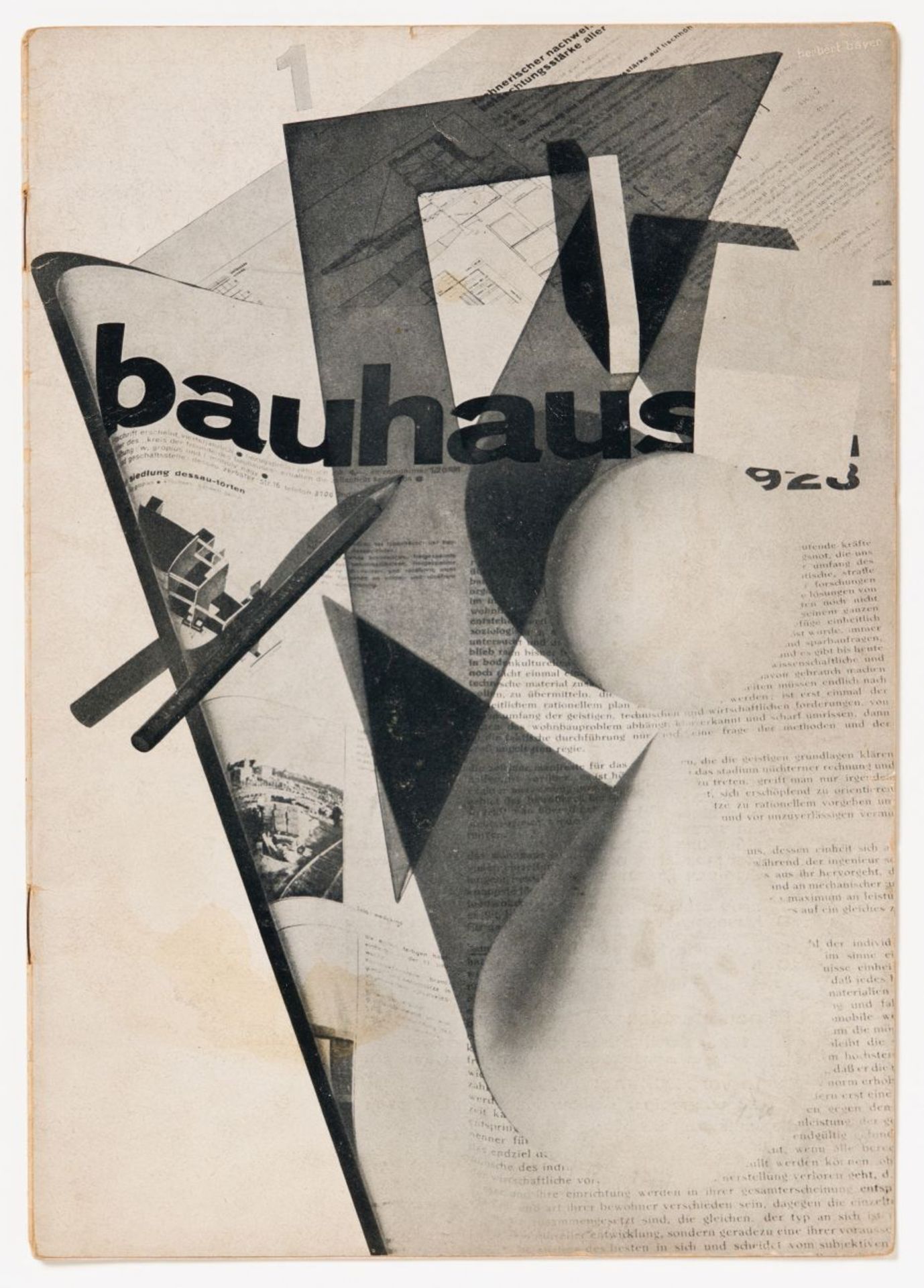 Bauhaus. Zeitschrift für Bau und Gestaltung. 2. Jg., Nr. 1. Dessau 1928.