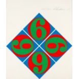 Robert Indiana. Four sixes. 1969. Farbserigraphie. Signiert. Ex. XIV/XXV.