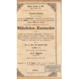 Auktionskatalog der Sammlungen Immermann, Schultze, Kittel u. a., mit umfangreicher Sammlung Erotica