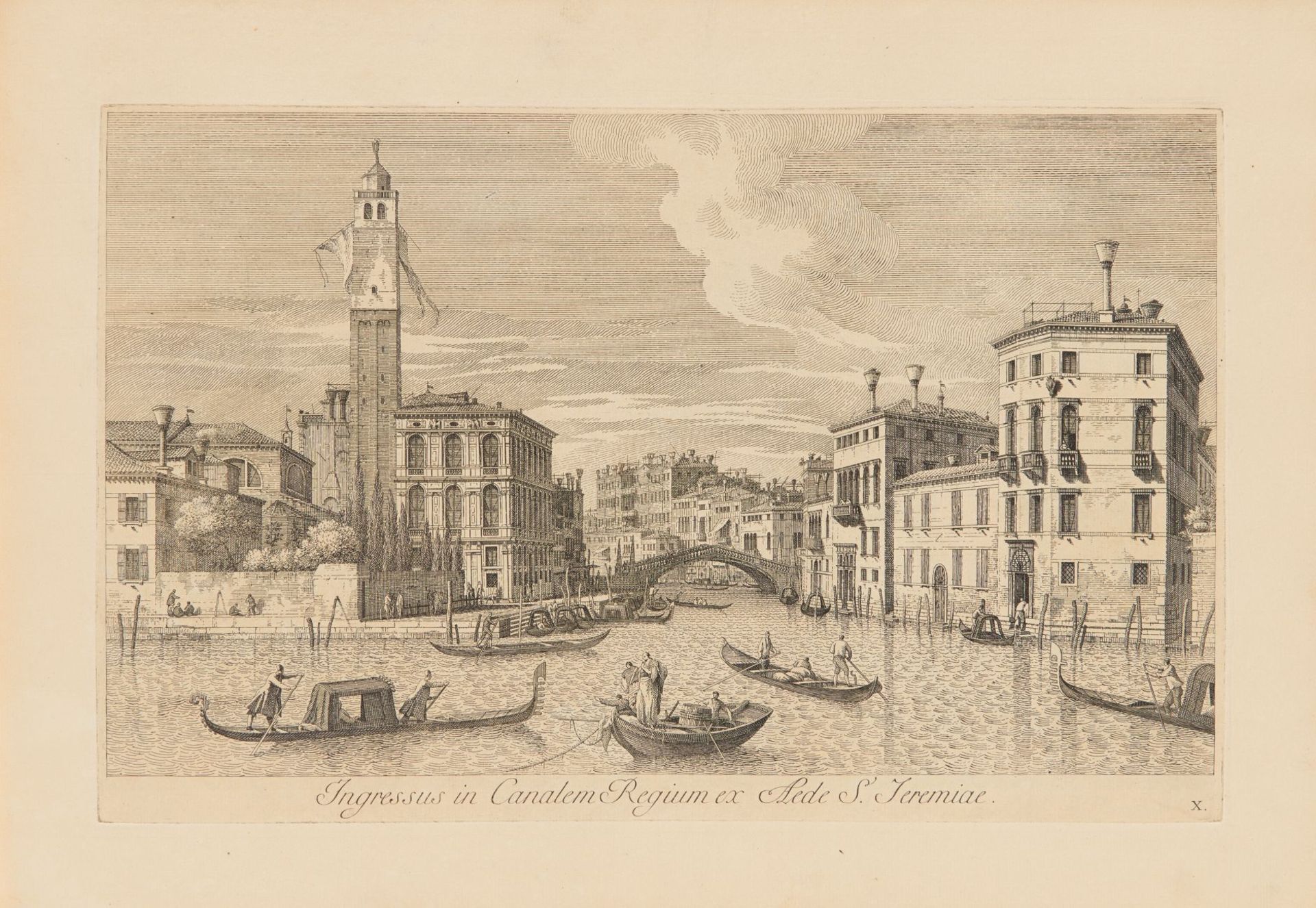 A. Canaletto / A. Visentini, Urbis Venetiarum Prospectus. 3 Teile in 1 Bd. Venedig 1742. - Image 4 of 6