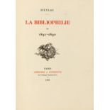 A. de Eylac, La Bibliophilie en 1891-94. 3 Bde. Paris und Techener 1893-1895.