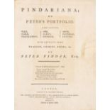 J. Wolcot (pseud. P. Pindar), Pindariana. London 1794.