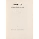 J. W. v. Goethe / H. Ackermann, Novelle. Memmingen 1982. - Ex. 73/100.