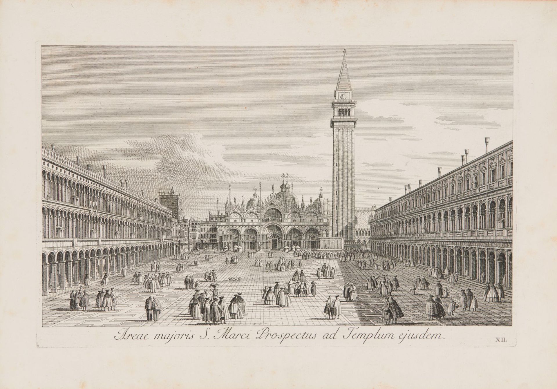 A. Canaletto / A. Visentini, Urbis Venetiarum Prospectus. 3 Teile in 1 Bd. Venedig 1742. - Image 6 of 6