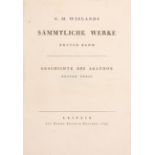 C. M. Wieland, Sämmtliche Werke. 36 Bde in 18. Leipzig 1794-1802. - Dazu: Supplemente 1-5 (v. 6). Eb