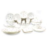 An 86-piece porcelain dinner service with floral decoration, Meissen, first half of 20th century.