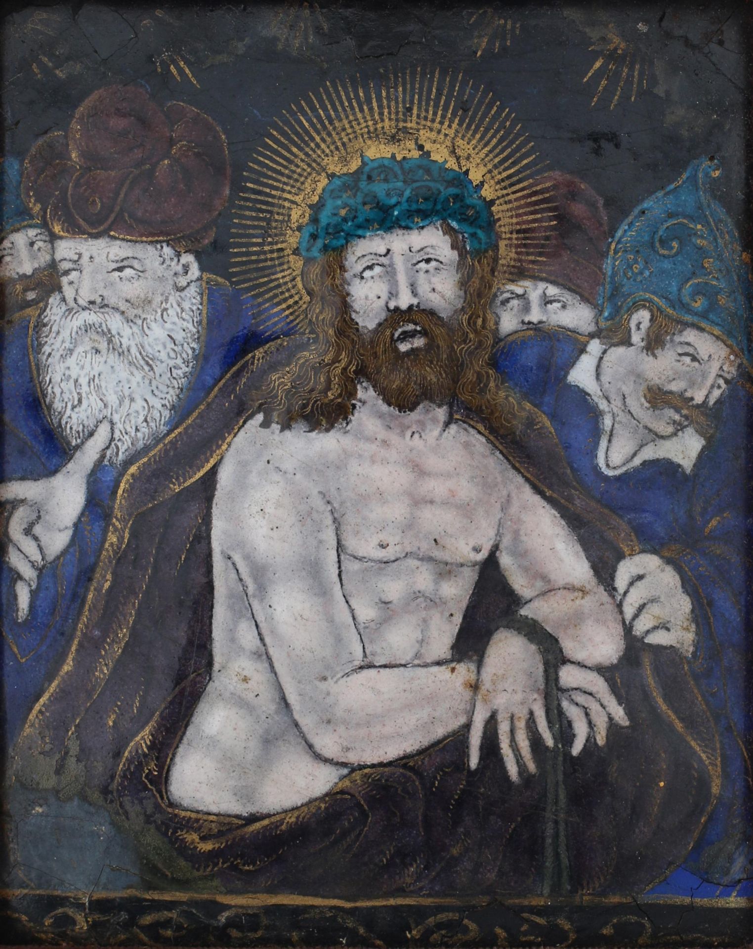 Ecce Homo. Limoges, France, circa 1600.